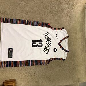 Nike White Jersey with Multicolor Trim